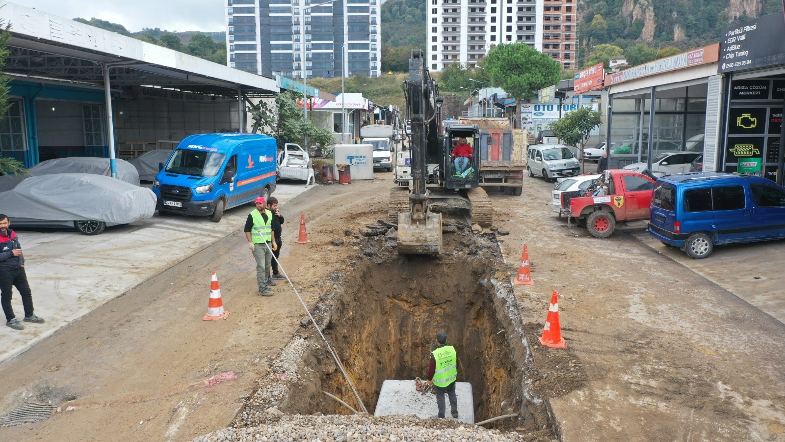 FATSA BÜYÜK SANAYİ SİTESİNDE ÇALIŞMALAR HIZ KAZANDI